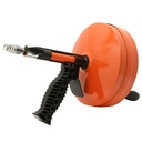 712-T 1/4" X 25ft Power Drill Canister Auger / Drain Snake (Steel Drum) - W03