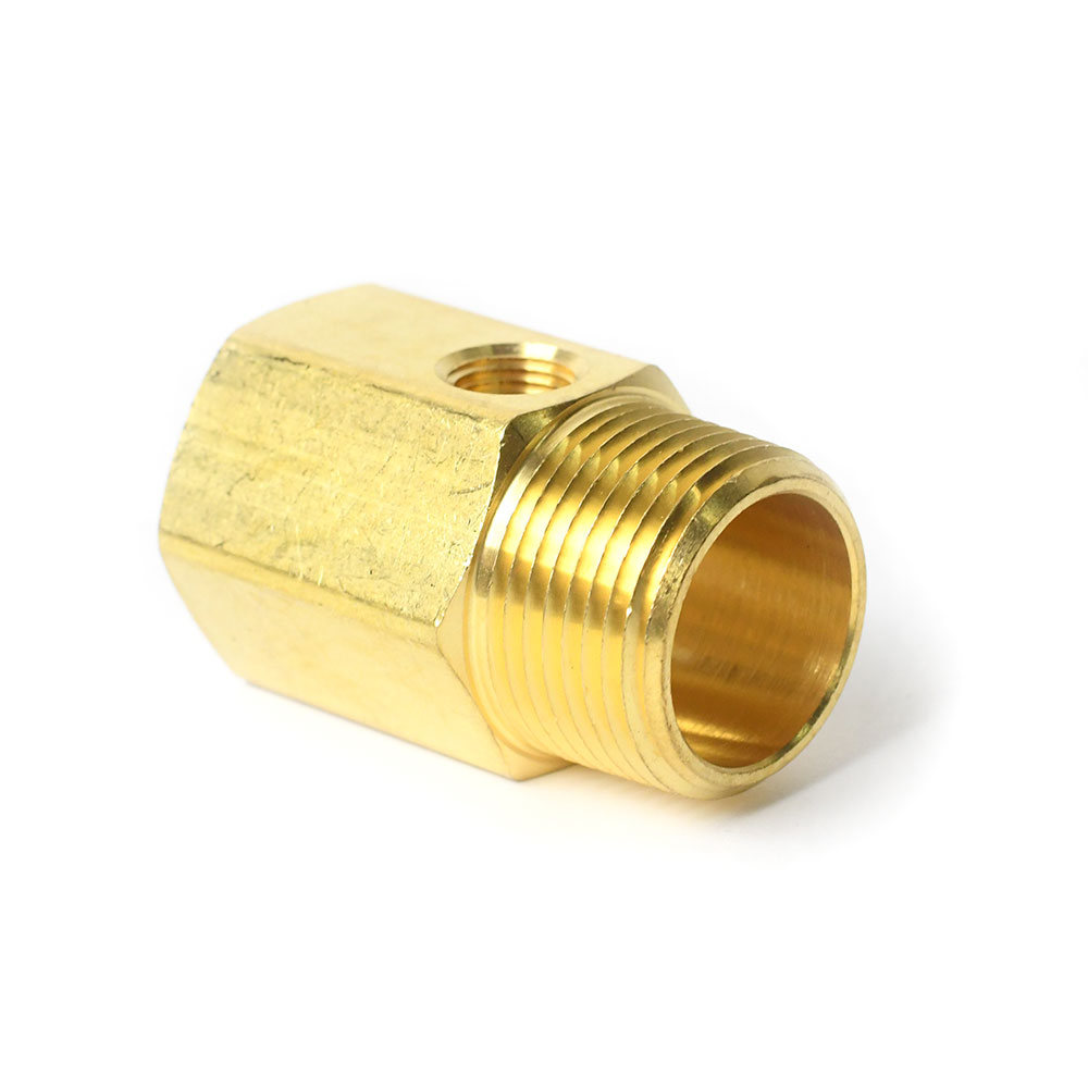 716-T 3/4" FIPx3/4" MIP with 1/8" FIP Lead Free Brass Easy Adapter - Plastic Bag with Header Card - W04