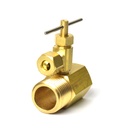 878-T 1/2" MIP x 1/2" FIP Ice Maker Adapter with 1/4" Angle Needle Valve - W03