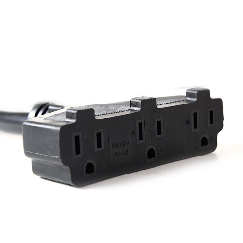 Pigtail-1 Male U to 3  Female U Block (NEMA 5-15P to NEMA5-15R)  - W05