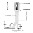 897-T Kitchen Dishwasher White Air Gap with Chrome Cap - W02