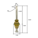 984-T Union / Gopher Lavatory Faucet Stem - Hot 15363B (7E-1H) - W04
