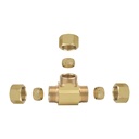 1068-T 64-C 1/2" Comp Lead-Free Brass Tee - W03