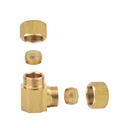 1072-T 65-C 1/2" Comp Lead-Free Brass 90 Elbow - W02