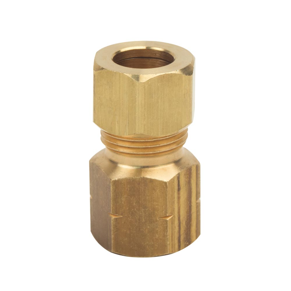 1076-T 66-C 3/8" Comp x 1/4" FIP Lead-Free Brass  Adapter - W02
