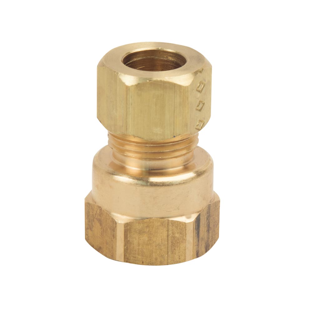 1080-T 66-C 3/8" Comp x 3/8" FIP Lead-Free Brass Adapter - W02
