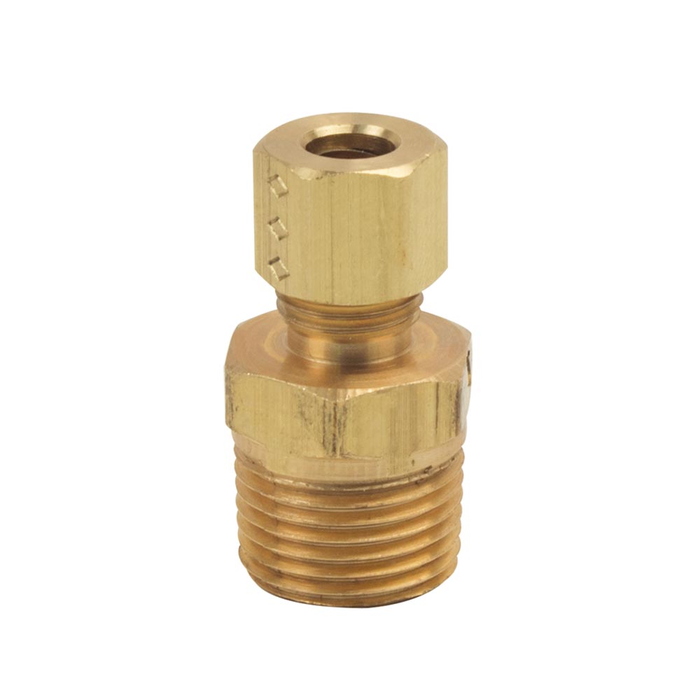 1089-T 68-C 1/4" Comp x 3/8" MIP Lead-Free Brass Adapter - W02