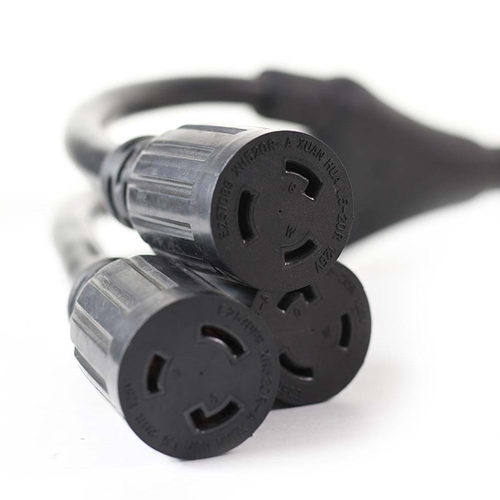 Pigtail-1 Twist Male to 3 W Female twist (NEMA L5-20P to NEMA L5-20R)  - W03