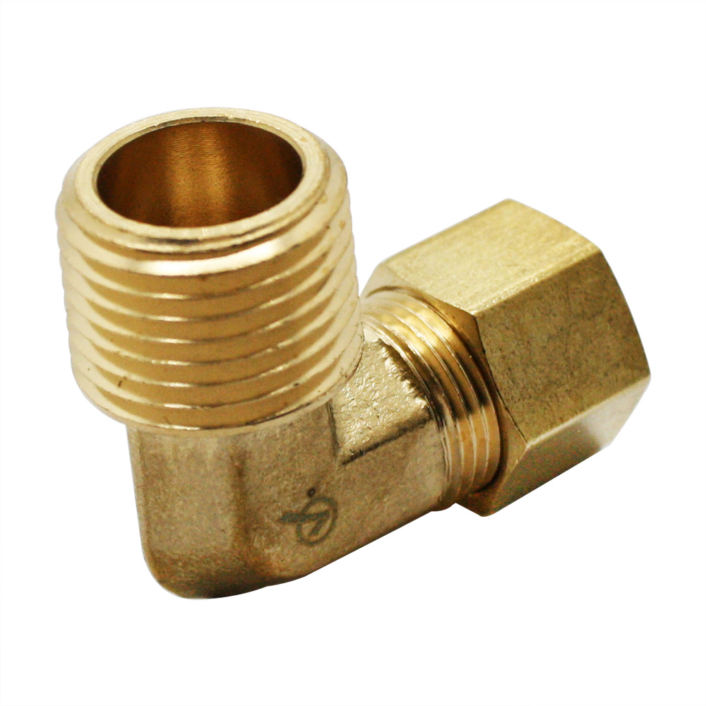 1103-T 69-C 1/2"  Comp x 1/2" MIP Lead-Free Brass  90 Elbow - W02