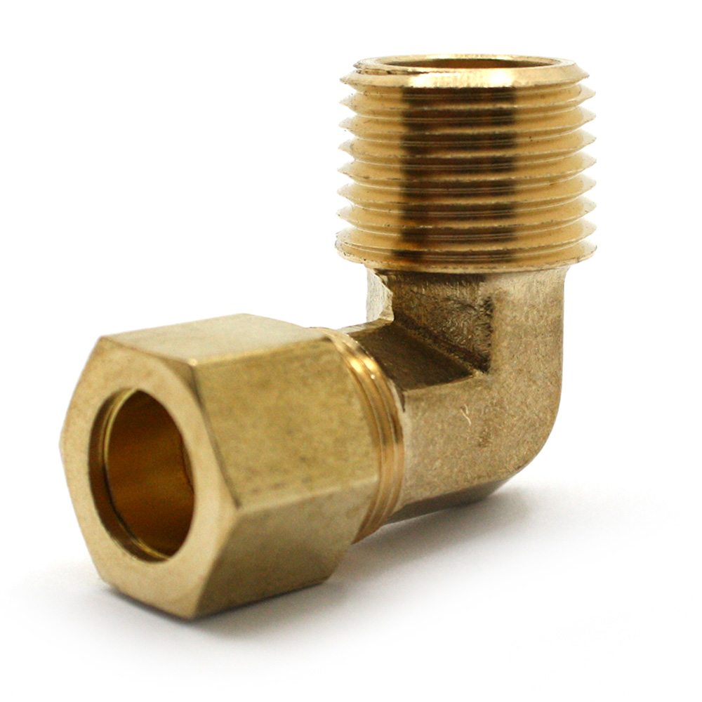 1103-T 69-C 1/2"  Comp x 1/2" MIP Lead-Free Brass  90 Elbow - W03