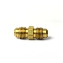 1112-T #42-F 1/4" Brass Flare Coupling - W02