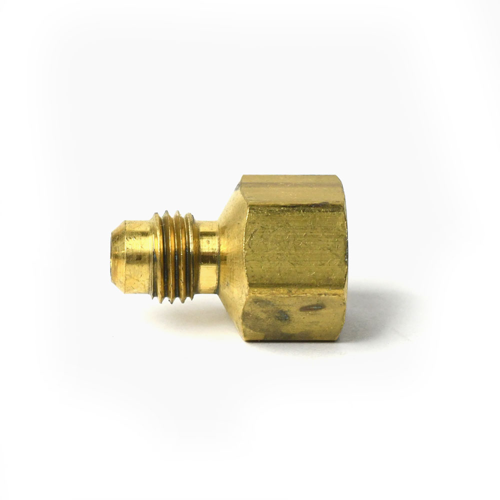 1126-T #46 3/8" Flare x 3/8" FIP Brass Adapter - W02