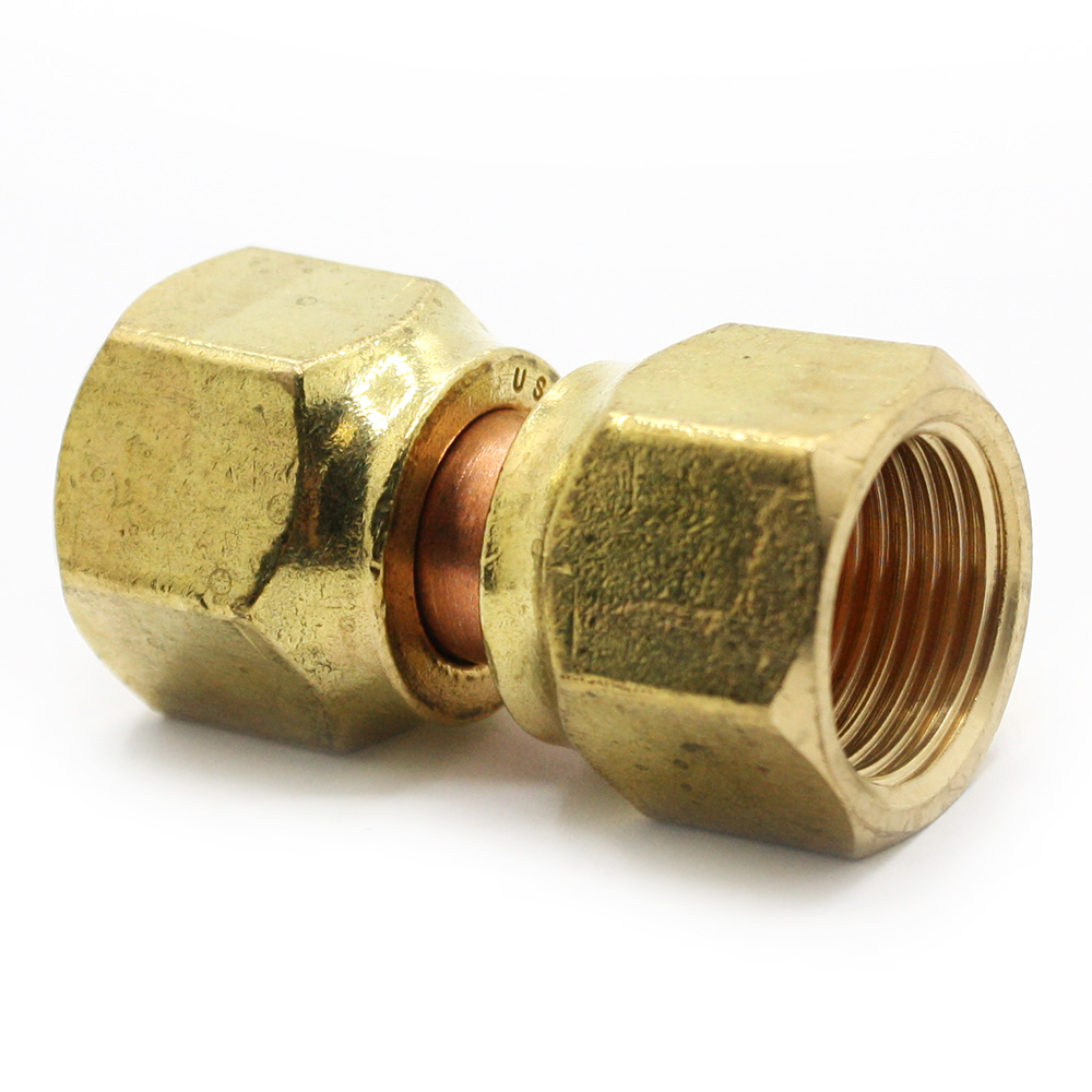 1170-T 70SV 5/8" x 5/8" Brass Female Flare Swivel - W02