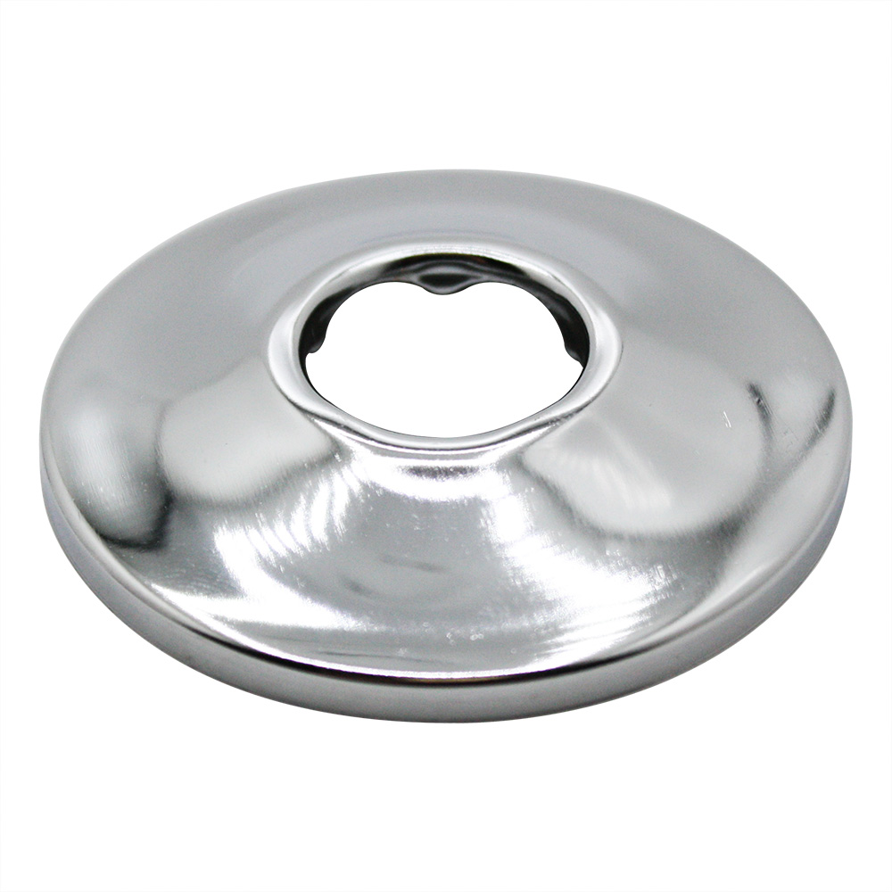 1214-T 10" S-Shape Shower Arm with Flange - Chrome - W04