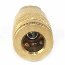 1/4" x 1/4" MPT Auto Brass Coupler  - Six Display Pack - W06