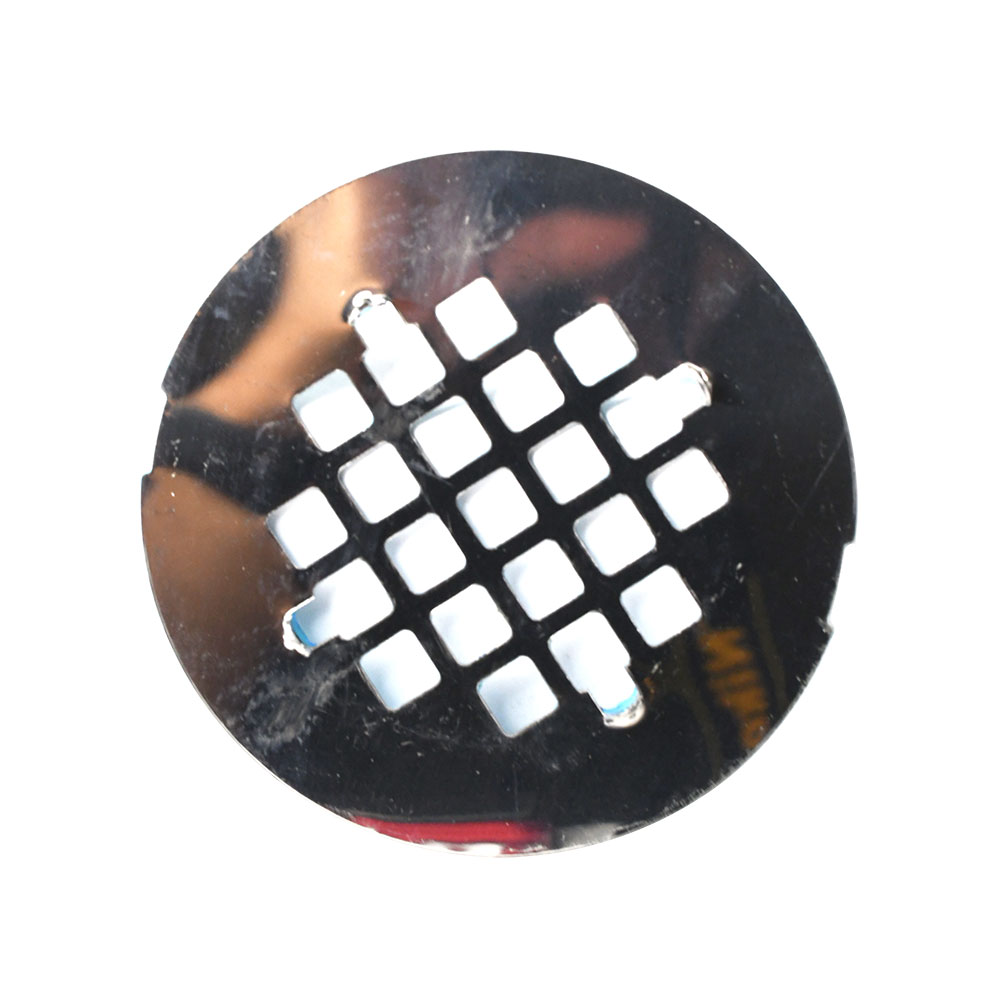 1250-T 4-1/2" Stainless Steel Strainer - Shower Drain Square Grid - W02