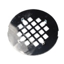 1250-T 4-1/2" Stainless Steel Strainer - Shower Drain Square Grid - W03