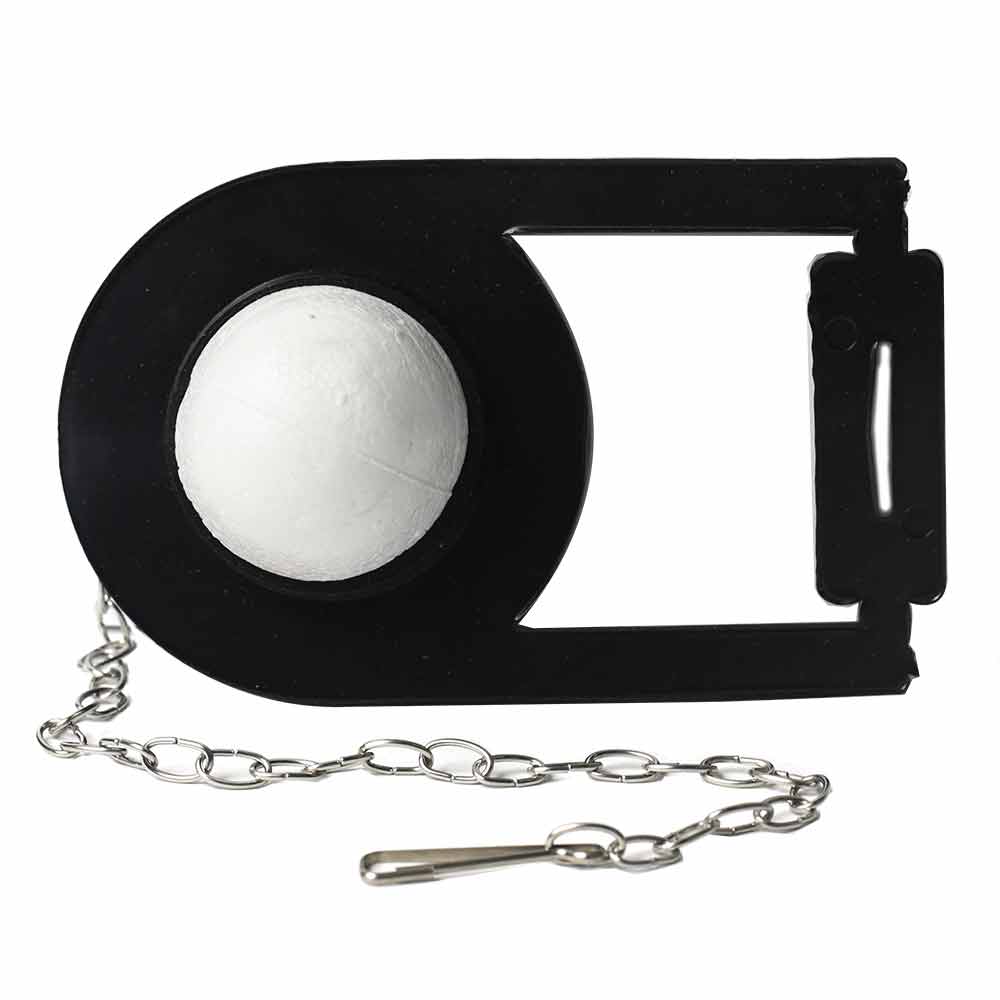 1258-T Crane Toilet Repair Flapper - Black - W02