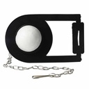 1258-T Crane Toilet Repair Flapper - Black - W02