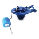 1279-T Universal Toilet Repair Flapper with Float - Blue - W02