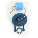 1279-T Universal Toilet Repair Flapper with Float - Blue - W05