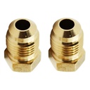 1301-T 39 5/16" Brass Flare Plug 2/Pack
 - W02