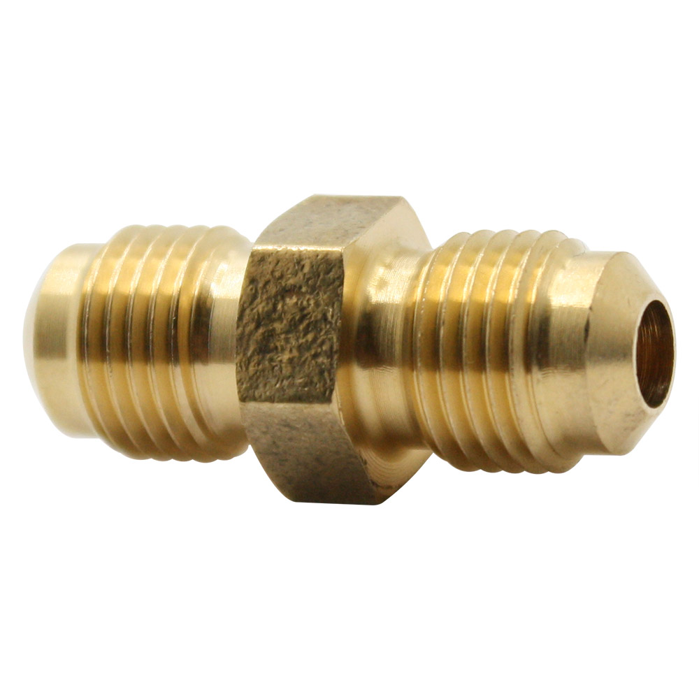 1308-T 42-F 5/16" Brass Flare Coupling
 - W02