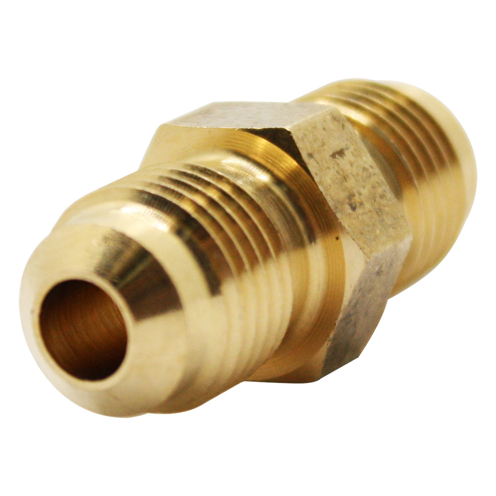 1308-T 42-F 5/16" Brass Flare Coupling
 - W04