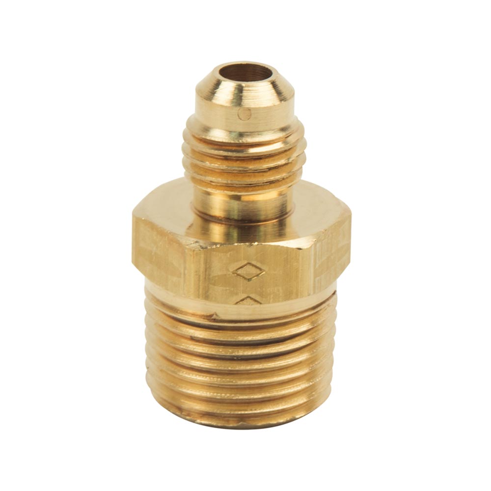 1318-T 48-F 5/16" x 1/2" Brass Flare MIP Adapter
 - W02