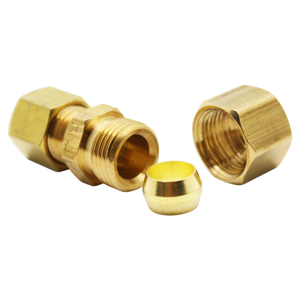 1348-T 62R 5/16" x 1/4" Lead-Free Brass Compression Coupling - W03