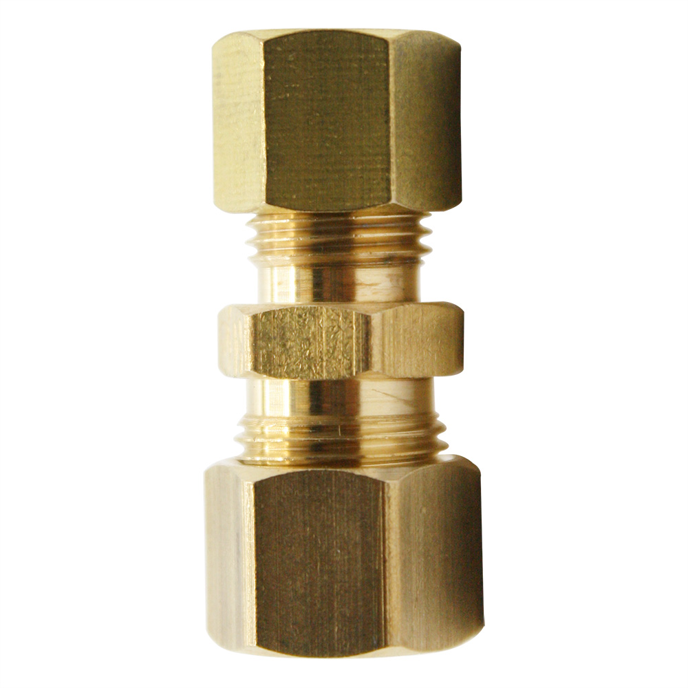 1348-T 62R 5/16" x 1/4" Lead-Free Brass Compression Coupling - W05