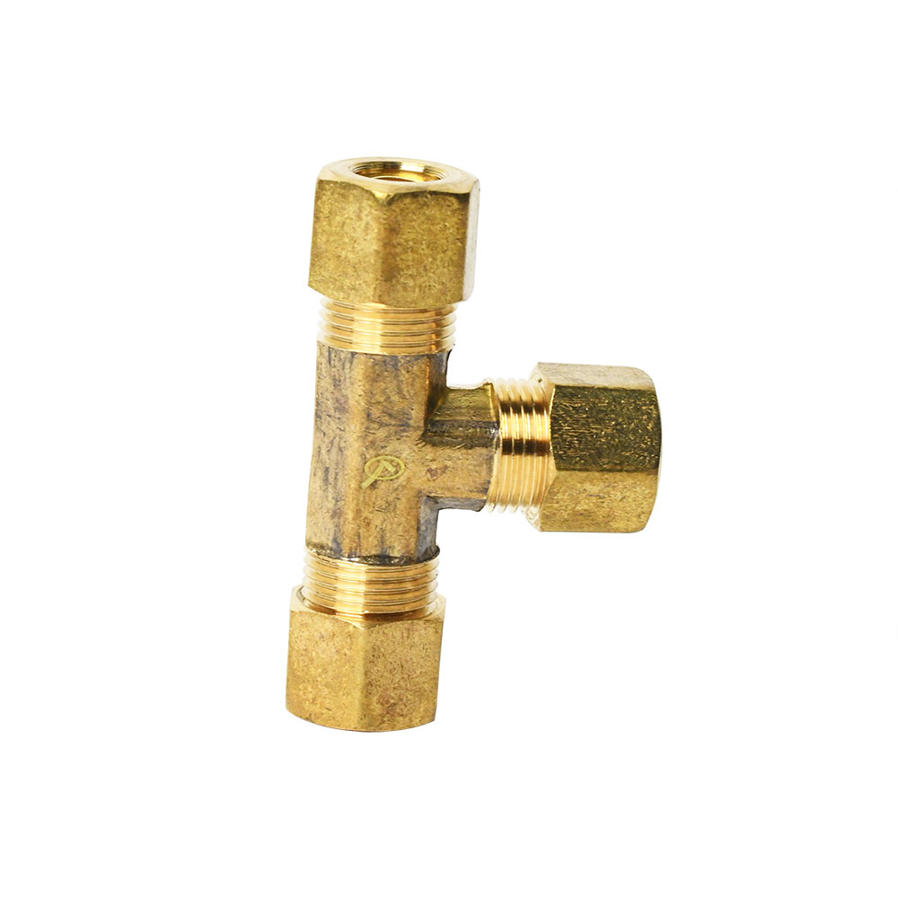 1349-T 64 5/16" Lead-Free Brass Compression Tee - W02