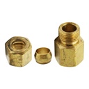 1351-T 66 5/16" x 1/4" Lead-Free Brass Compression FIP Adapter - W03