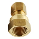 1352-T 66 5/16" x 3/8" Lead-Free Brass Compression FIP Adapter - W02