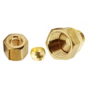 1352-T 66 5/16" x 3/8" Lead-Free Brass Compression FIP Adapter - W04