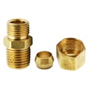 1356-T 68 5/16" x 1/4" Lead-Free Brass Compression MIP Adapter - W04