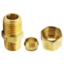 1356-T 68 5/16" x 1/4" Lead-Free Brass Compression MIP Adapter - W05