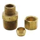 1357-T 68 5/16" x 3/8" Lead-Free Brass Compression MIP Adapter - W03