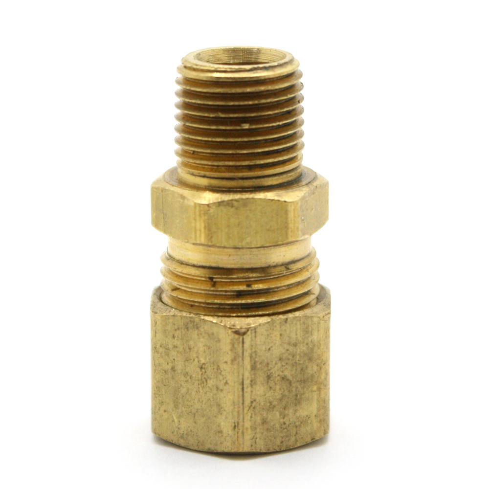 1359-T 68 5/16" x 1/8" Lead-Free Brass Compression x MIP Adapter - W02