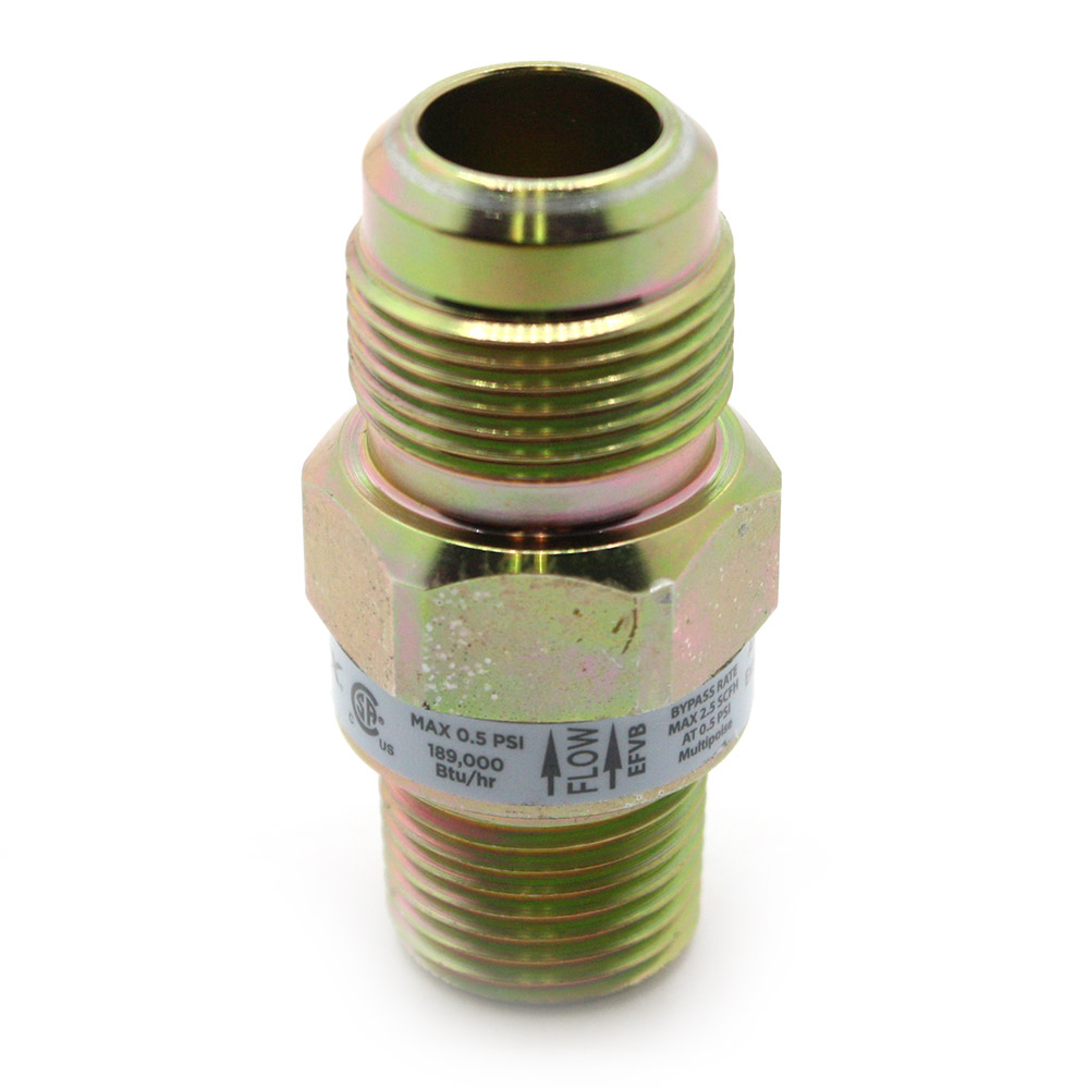 1376-T 5/8" Flare x 1/2" Male EFV Gastop Valve - G012-10A - W02
