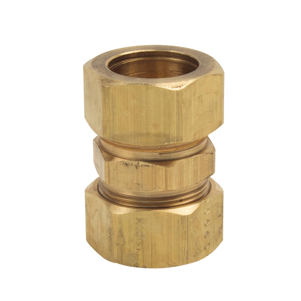 1382-T 62 7/8" Lead-Free Brass Compression Coupling - W02