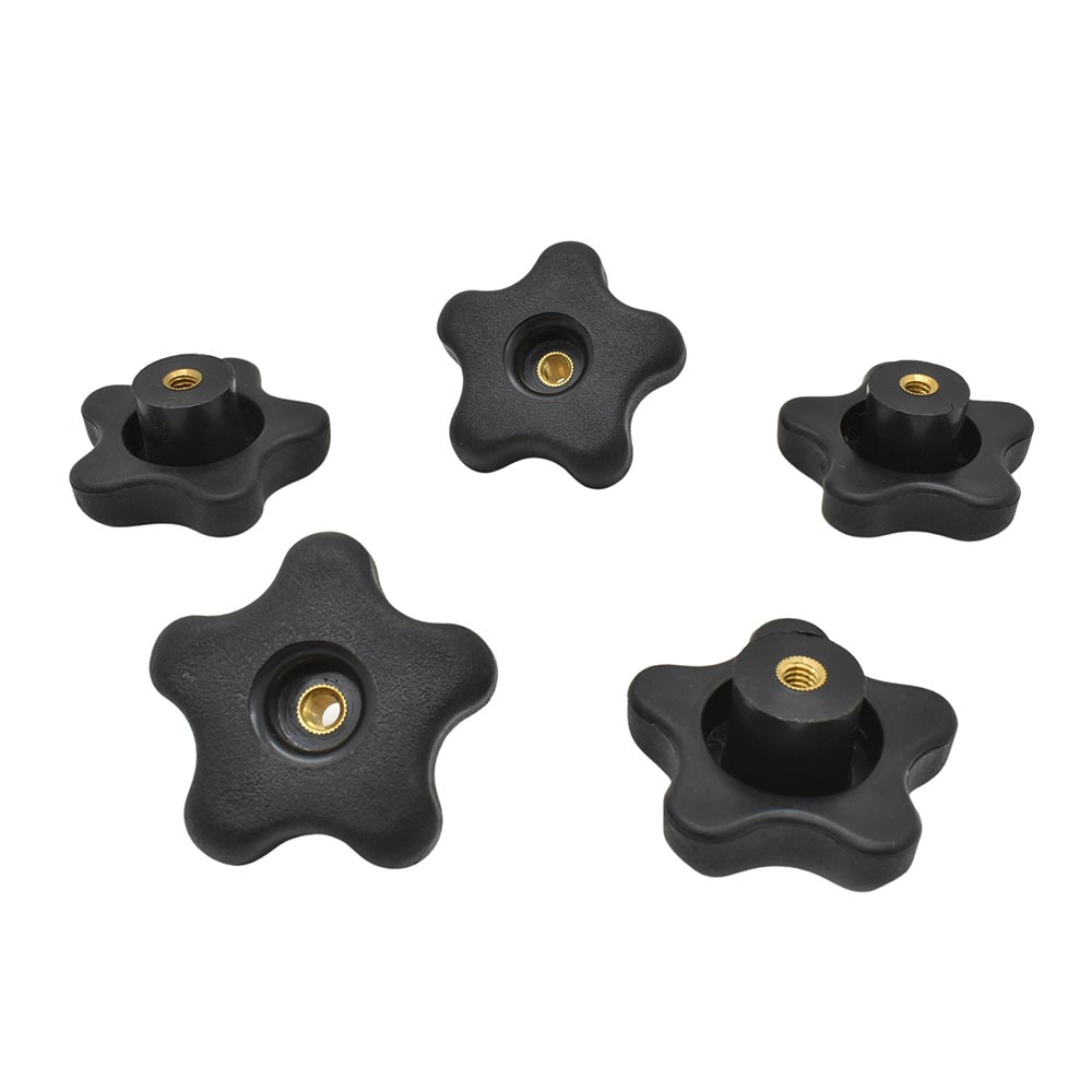 5 Star Thru Knob 1/4 x 20  (5/pk)
