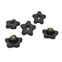 5 Star Thru Knob 5/16 x 18  (5/pk)