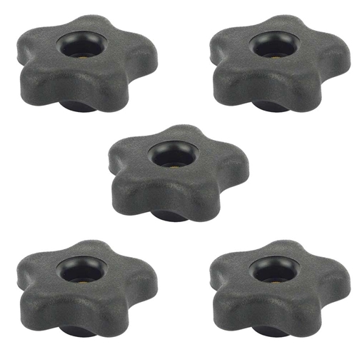 5 Star Thru Knob 3/8 x 16  (5/pk)
