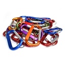 Mini Aluminum Carabiner Spring Clip Hook Keychain – 25 PACK
