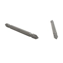 10 Display Pack - 2# Phillips Double End Screwdriver Bits - 4" Long