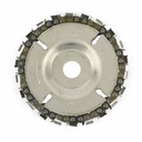 22 Tooth 4" Fine Cut Grinder Disc and Chain - 5/8" Arbor