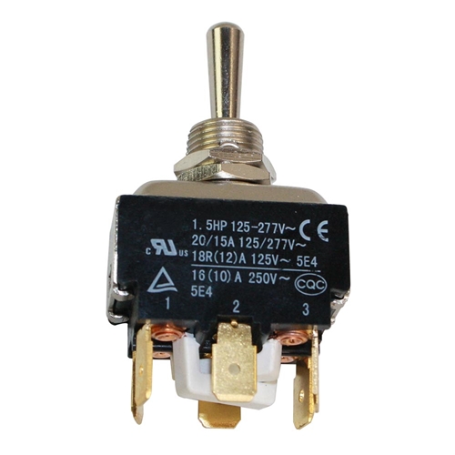 Toggle Switch On / Off  / On 125 / 277 Volt, 20/15 Amp 6 Terminals - Replaces Ridgid 700 OE #44905