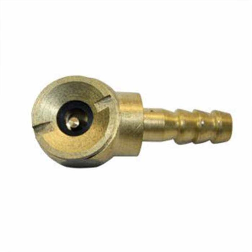 Angled Ball Foot Chuck with 1/4" Hose Barb