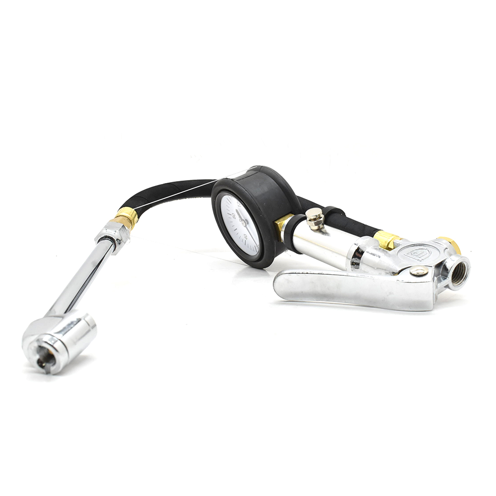 Tire Inflator TF7000 with Dual Foot 6" Truck chuck T37 Steel Braided Whip